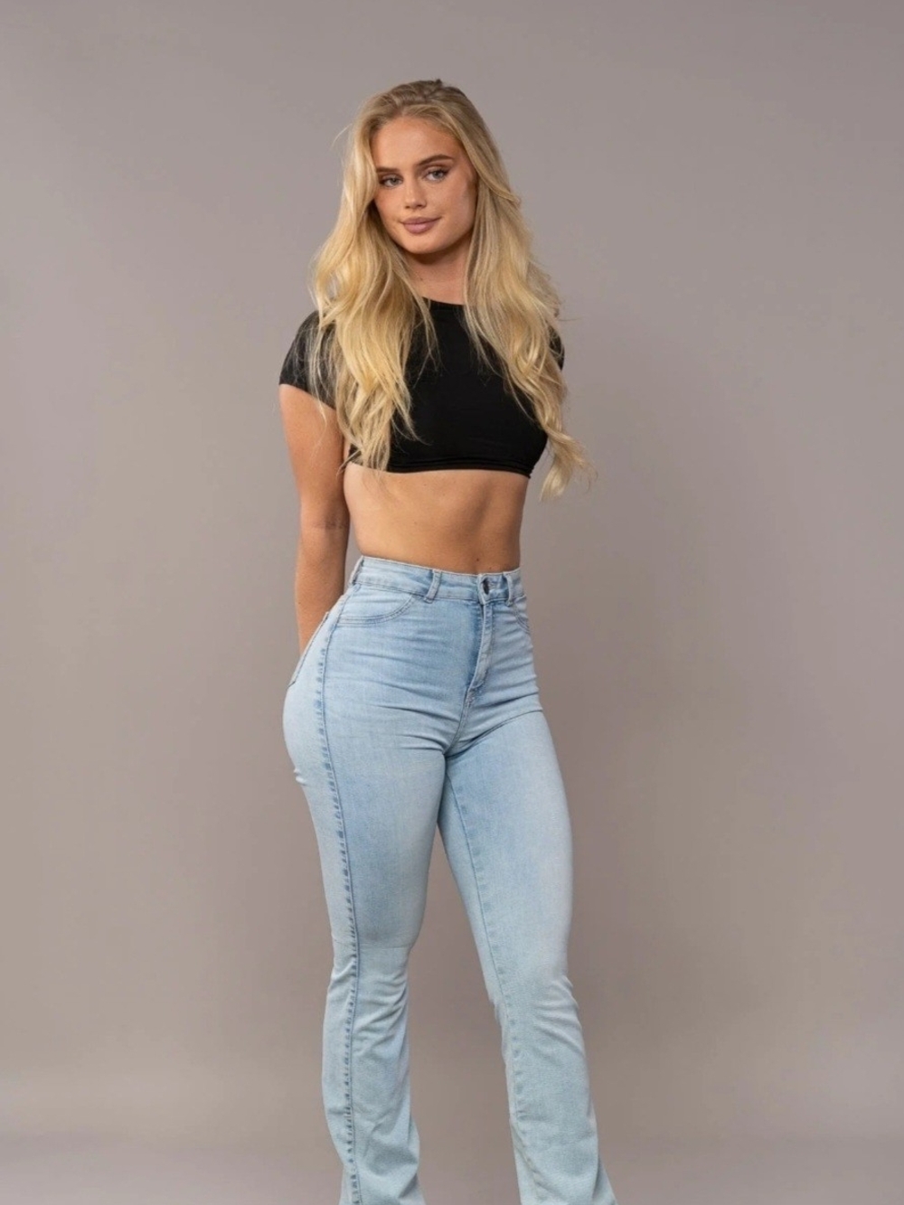 FITJEANS Vintage Blue High-Rise Women's Jeans